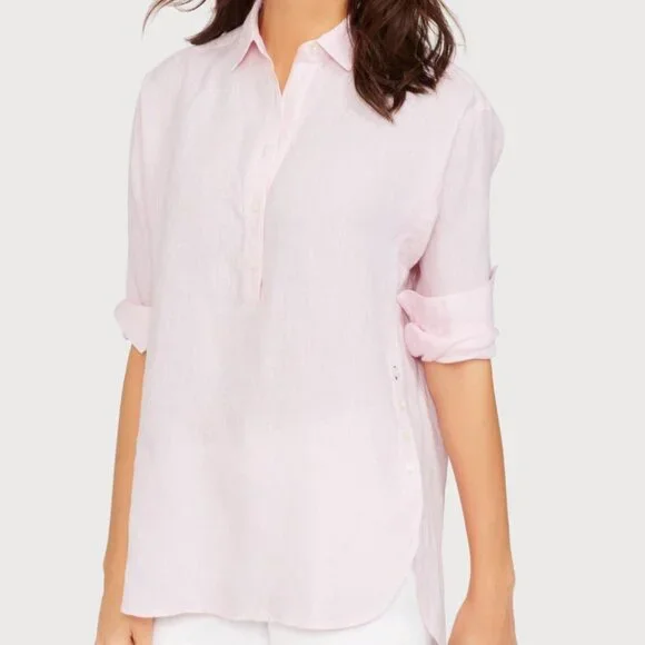 NWOT J.Mclaughlin Fallon Linen Popover Shirt - Picture 3 of 10